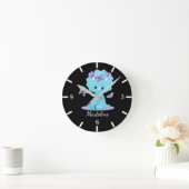 Aangepaste Baby Triceratops - Dinosaur Ronde Klok (Huis)