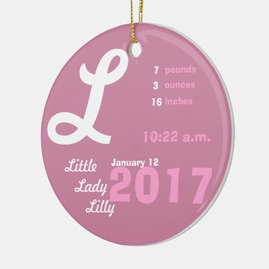 Aangepaste Baby-versiering Keramisch Ornament (Links)