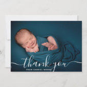 Aangepaste Baby voor fotoCallligrafie U Kaart (Voorkant)