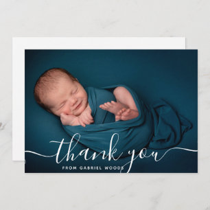 Aangepaste Baby voor fotoCallligrafie U Kaart