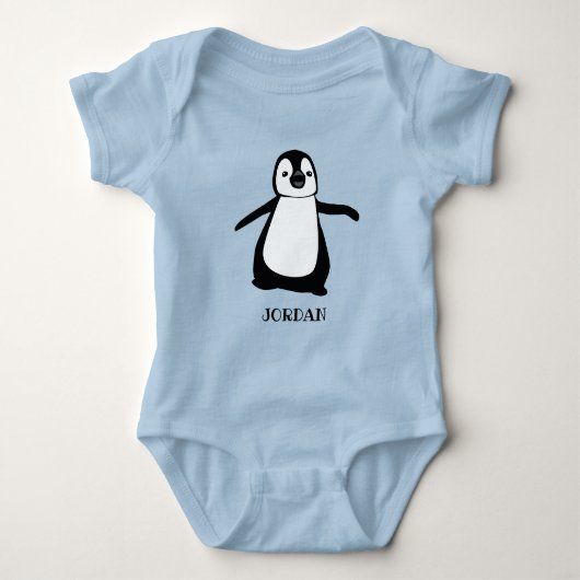Aangepaste baby voor pinguïn van CUTE Romper (Voorkant)