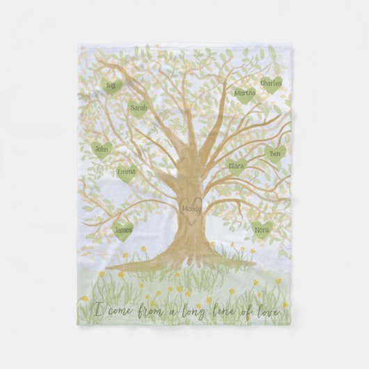 Aangepaste Baby voor waterverf - Keepasfamilie Fleece Deken (Voorkant)