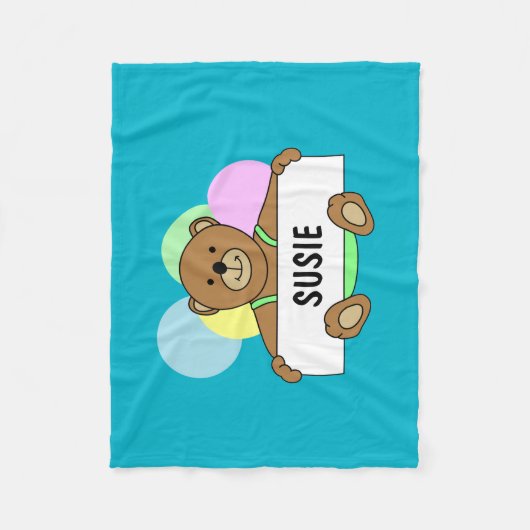 Aangepaste babybedden fleece deken (Voorkant)