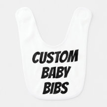Aangepaste babybib Blanco Sjabloon