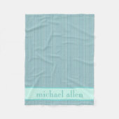 Aangepaste babyblauw-Turquoise Blanket Fleece Deken (Voorkant)