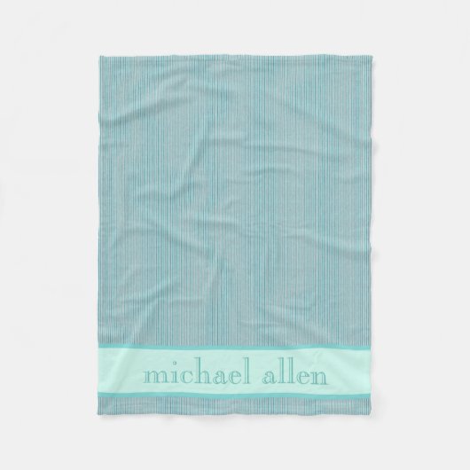 Aangepaste babyblauw-Turquoise Blanket Fleece Deken (Voorkant)