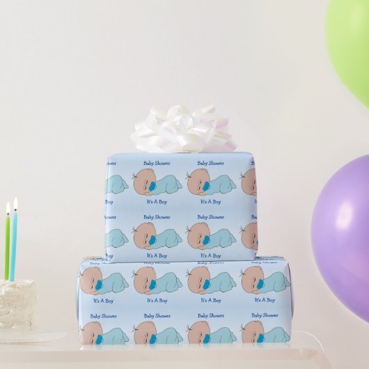 Aangepaste babyborel voor jongen cadeaupapier (Feestgeschenken)