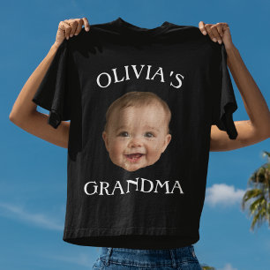 Aangepaste babyfoto oma   Gepersonaliseerde naam o T-shirt