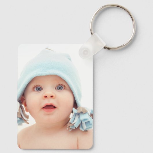 Aangepaste babyfoto sleutelhanger (Achterkant)