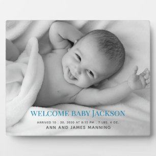 Aangepaste babyfoto-tableau met standaard fotoplaat