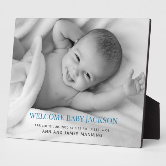 Aangepaste babyfoto-tableau met standaard fotoplaat (Zijkant)