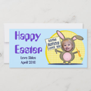 Aangepaste babyfotokaart feestdagenkaart