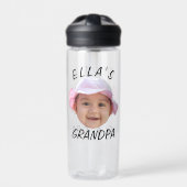 Aangepaste babygezicht foto tekst opa waterfles (Voorkant)