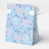 Aangepaste babyjongen bedankdoosjes (Achterkant)