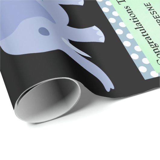 Aangepaste babyjongen cadeaupapier (Rol Hoek)