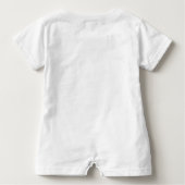 Aangepaste babyjongen's eerste Baby Romper op dag (Achterkant)