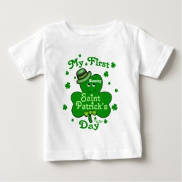 Aangepaste babyjongen's eerste Baby Romper op dag