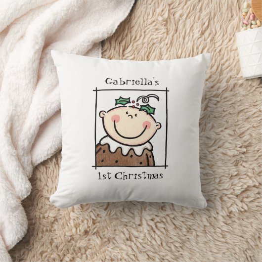 Aangepaste babyluiften voor eerste Kerstmis Lichte Kussen (Deken)