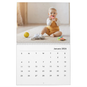 Aangepaste babymeisje & familie 14 foto-agenda 202 kalender
