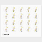 Aangepaste baby's eerste ronde sticker (Vel)