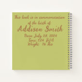 Aangepaste baby's zijn een zegen geheugen notitieboek (Achterkant)