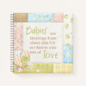 Aangepaste baby's zijn een zegen geheugen notitieboek (Voorkant)