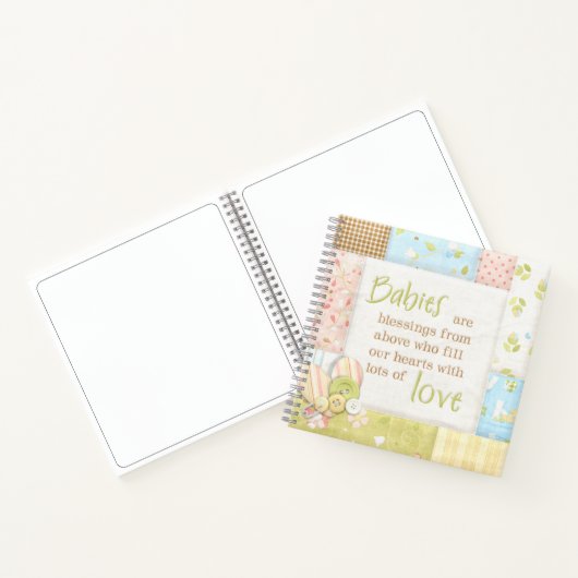 Aangepaste baby's zijn een zegen geheugen notitieboek (Binnen)