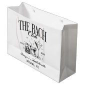 Aangepaste Bach Club Bachelorette Retro Cocktail Z Groot Cadeauzakje (Voorkant Gekanteld)