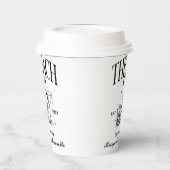 Aangepaste Bach Club Bachelorette Retro Cocktail Z Papieren Bekers (Links)