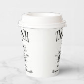 Aangepaste Bach Club Bachelorette Retro Cocktail Z Papieren Bekers (Rechts)