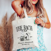 Aangepaste Bach Club Bachelorette Retro Cocktail Z Tote Bag