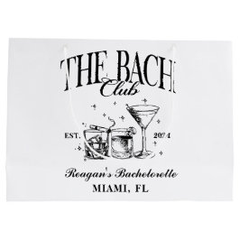 Aangepaste Bach Club vrijgezellenfeest Retro Cockt Groot Cadeauzakje