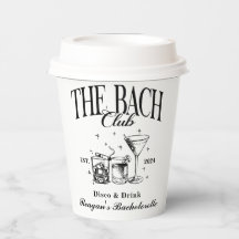 Aangepaste Bach Club vrijgezellenfeest Retro Cockt
