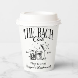 Aangepaste Bach Club vrijgezellenfeest Retro Cockt Papieren Bekers