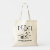 Aangepaste Bach Club vrijgezellenfeest Retro Cockt Tote Bag (Achterkant)