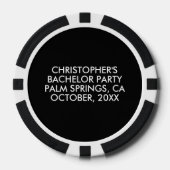 Aangepaste Bachelor Favoriet Golf Marker Poker Chi Chips (Voorkant)