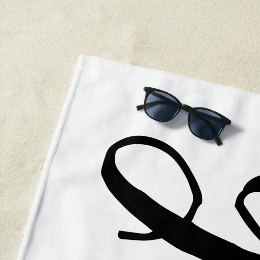 Aangepaste Bachelor Groom Beach Towel Strandlaken (In situ)