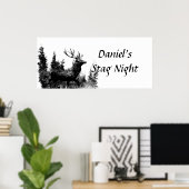 Aangepaste  bachelor-nachtbanner poster (Thuiskantoor)