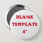 Aangepaste Bachelorette Blank Sjabloon 4-inch Butt Ronde Button 4,0 Cm (Voorkant /achterkant)