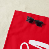 Aangepaste Bachelorette Bride Beach Towel Strandlaken (In situ)