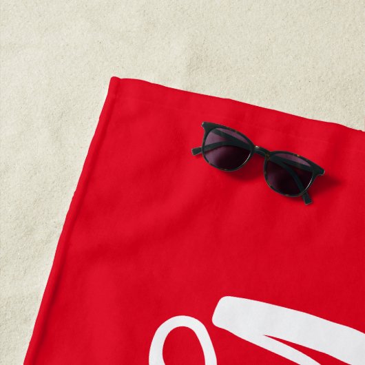 Aangepaste Bachelorette Bride Beach Towel Strandlaken (In situ)