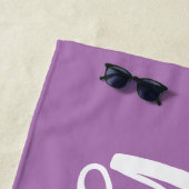 Aangepaste Bachelorette Bride Beach Towel Strandlaken (In situ)