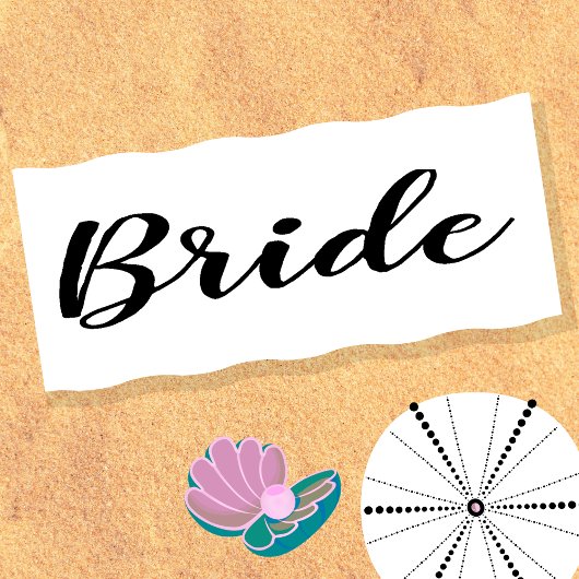 Aangepaste Bachelorette Bride Beach Towel Strandlaken