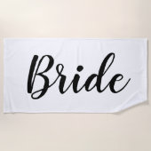 Aangepaste Bachelorette Bride Beach Towel Strandlaken (Voorkant)