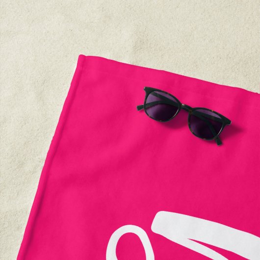 Aangepaste Bachelorette Bride Beach Towel Strandlaken (In situ)