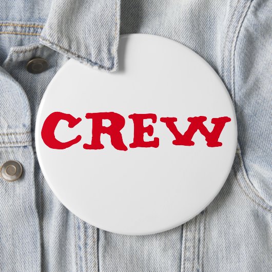 Aangepaste Bachelorette CREW 6-inch Button (In situ)