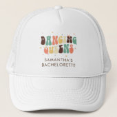 Aangepaste Bachelorette Disco Bruid Dancing Queens Trucker Pet (Voorkant)