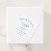 Aangepaste Bachelorette-feestcocktail Social Club Bedankjes Labels (In situ)