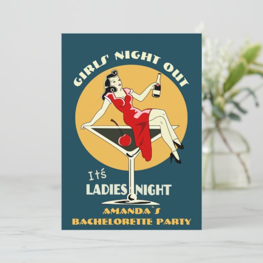 Aangepaste bachelorette kaart (Staand voorkant)