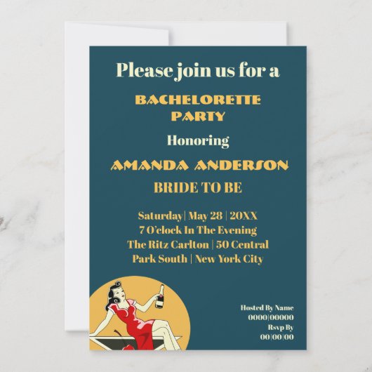 Aangepaste bachelorette kaart (Achterkant)